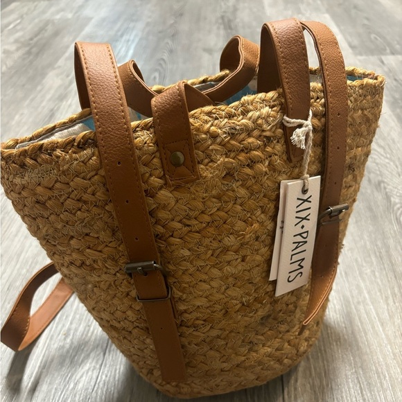 XIX PALMS Handbags - XIX Palms Shorebreak Woven Insulated Beach Bag